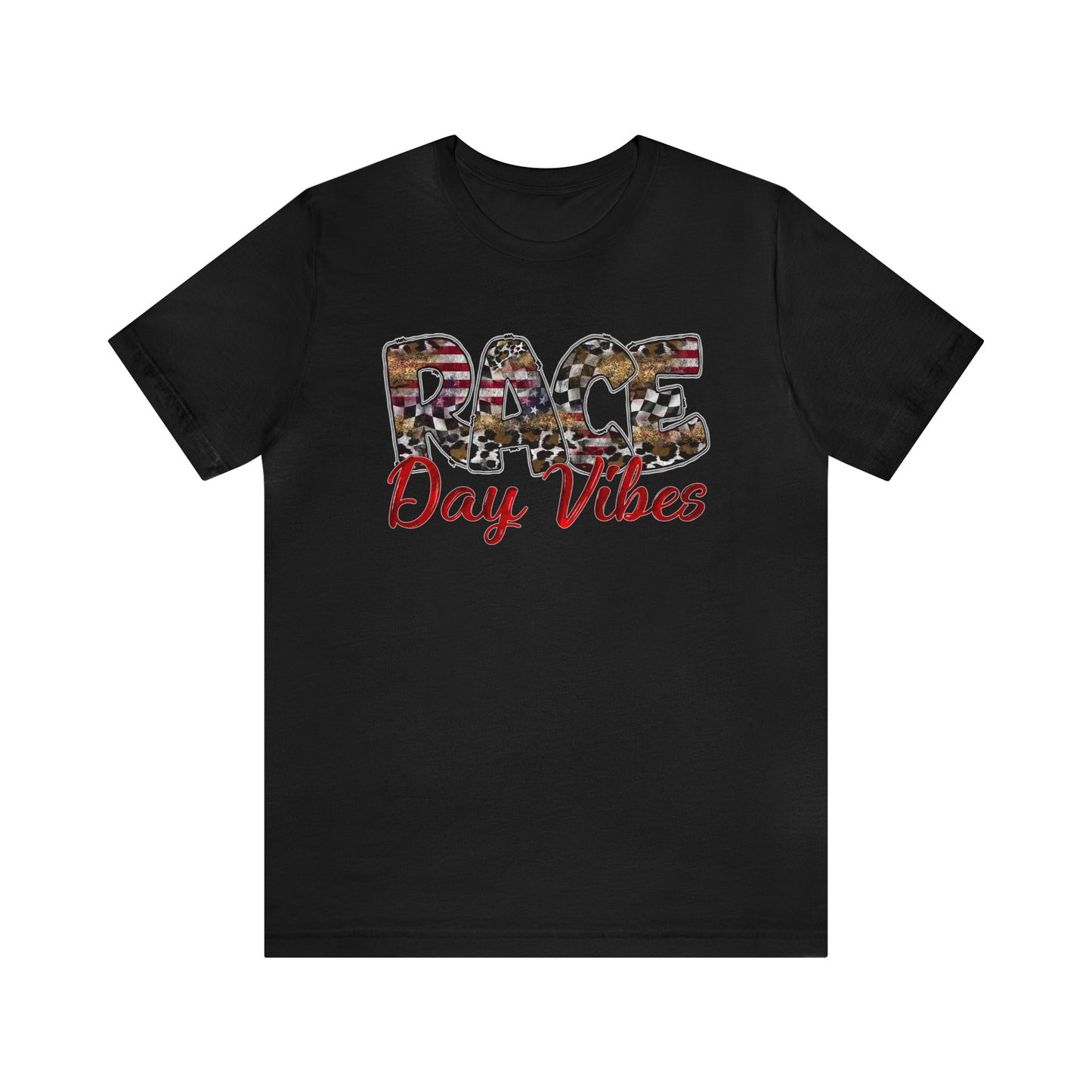 Race Day Vibes Wild American- Adult T-Shirt