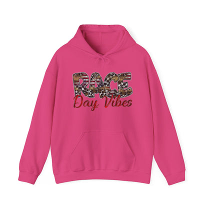 Race Day Vibes Wild American- Adult Hooded Sweatshirt