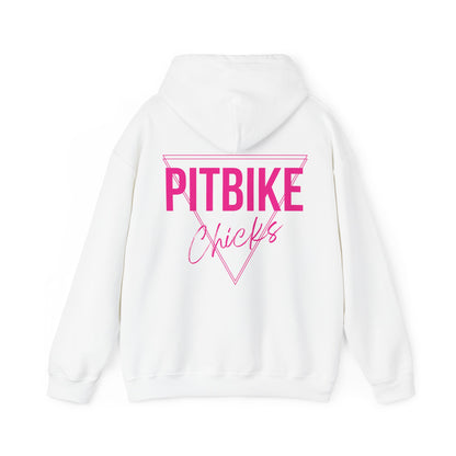Pit Bike Chicks Pink- Adult Hooded Sweatshirt