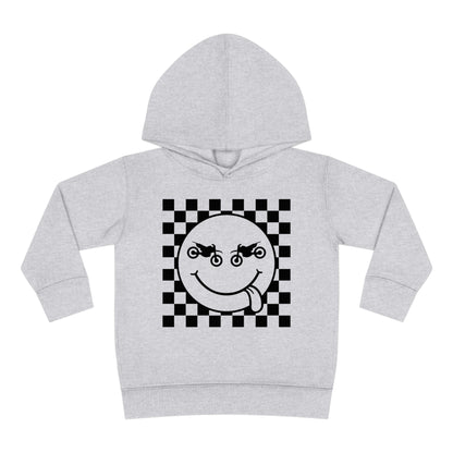 Race Flag Smile Face Toddler Hooded Sweatshirt
