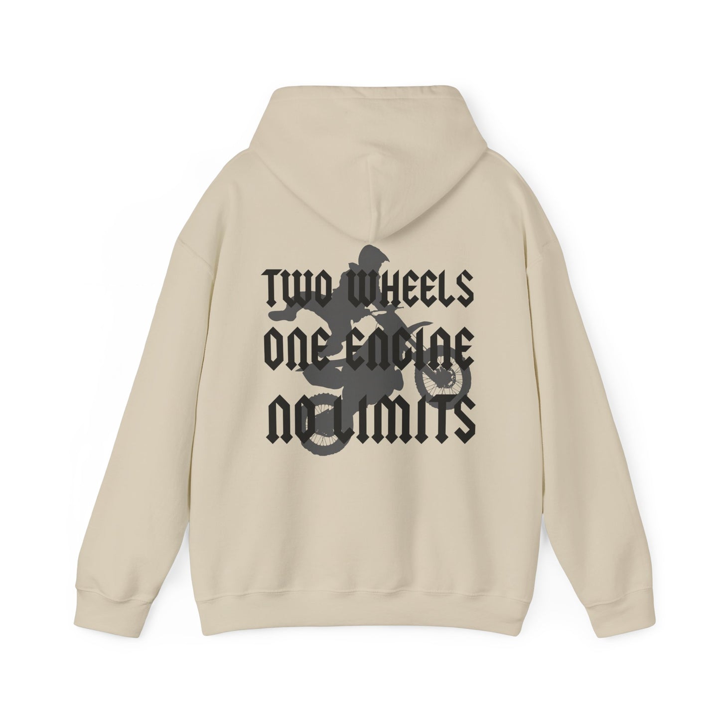 Two Wheels No Limits- Adult Hooded Sweatshirt
