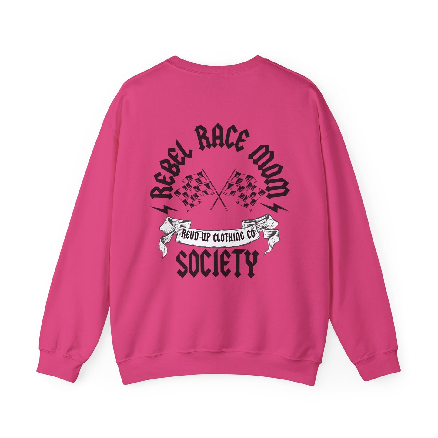 Rebel Race Mom- Adult Crewneck Sweatshirt