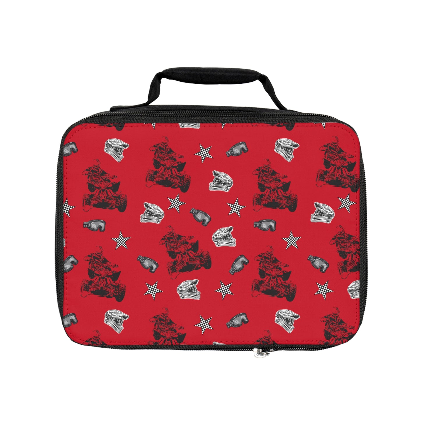Quad Racing - Lunch Bag Dark Red