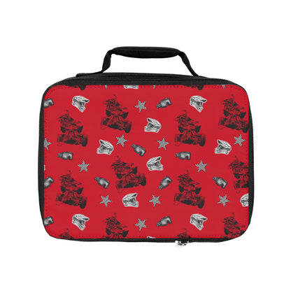 Quad Racing - Lunch Bag Dark Red