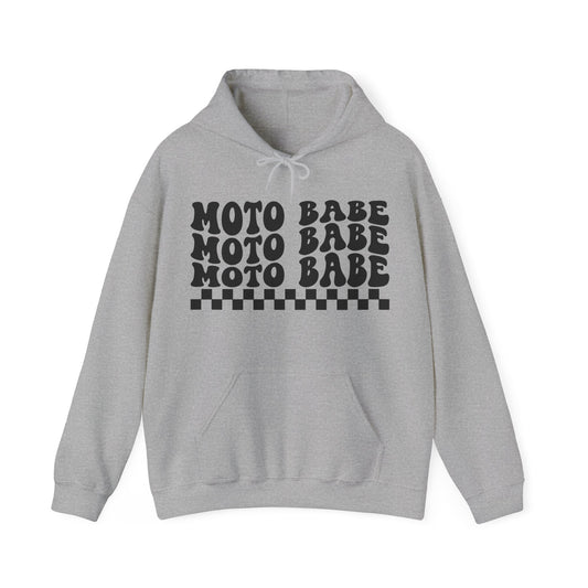 Moto Babe- Adult Hooded Sweatshirt