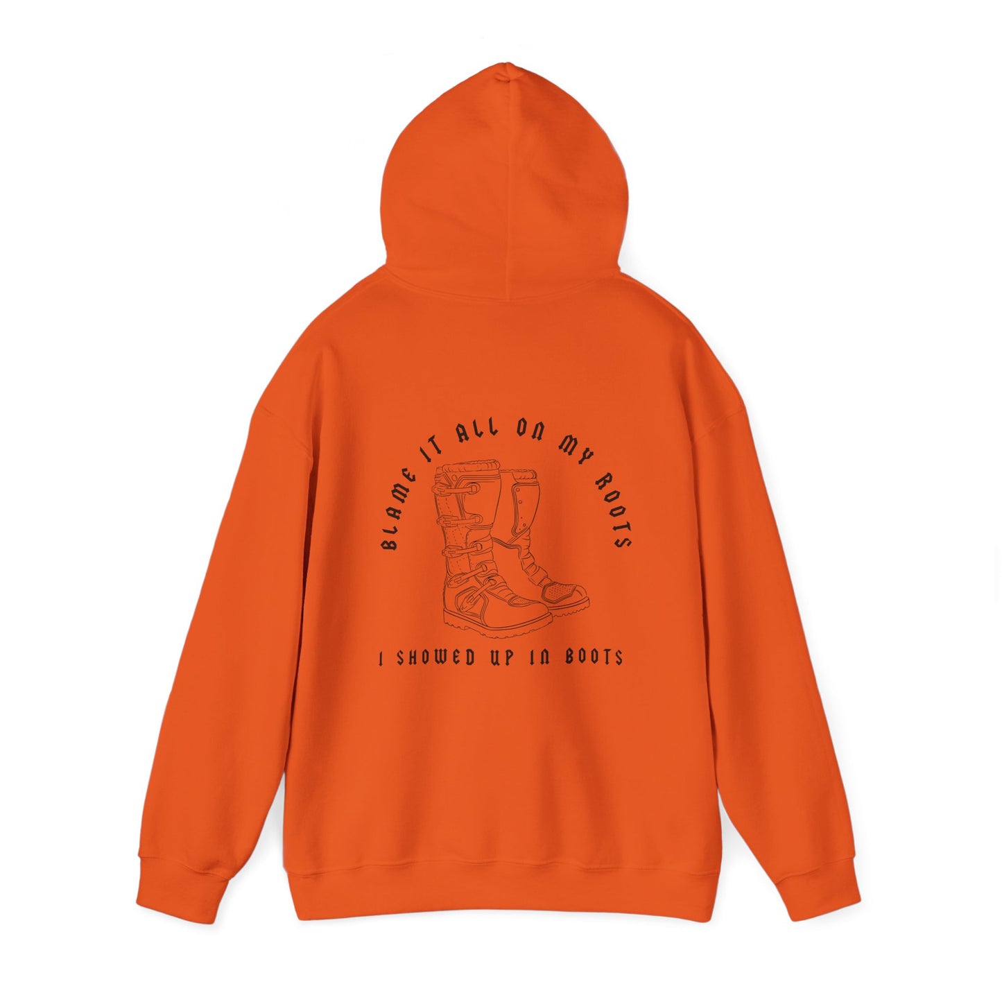 Blame It All On My Roots Black Font- Adult Hooded Sweatshirt