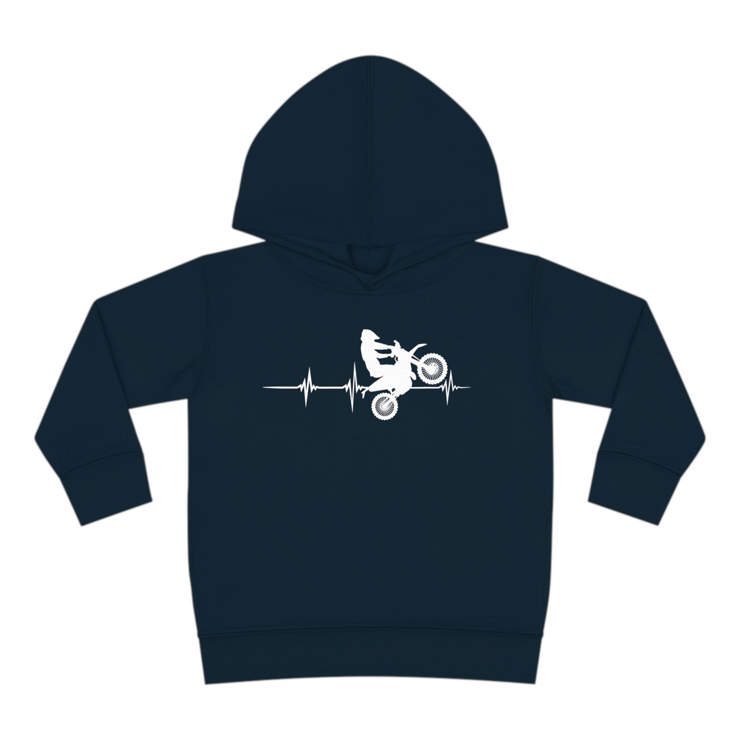 Heart Rate Moto- Toddler Hooded Sweatshirt