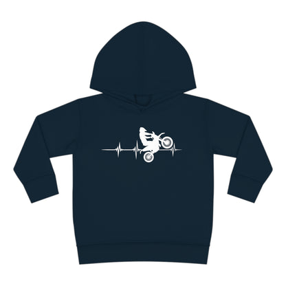Heart Rate Moto- Toddler Hooded Sweatshirt