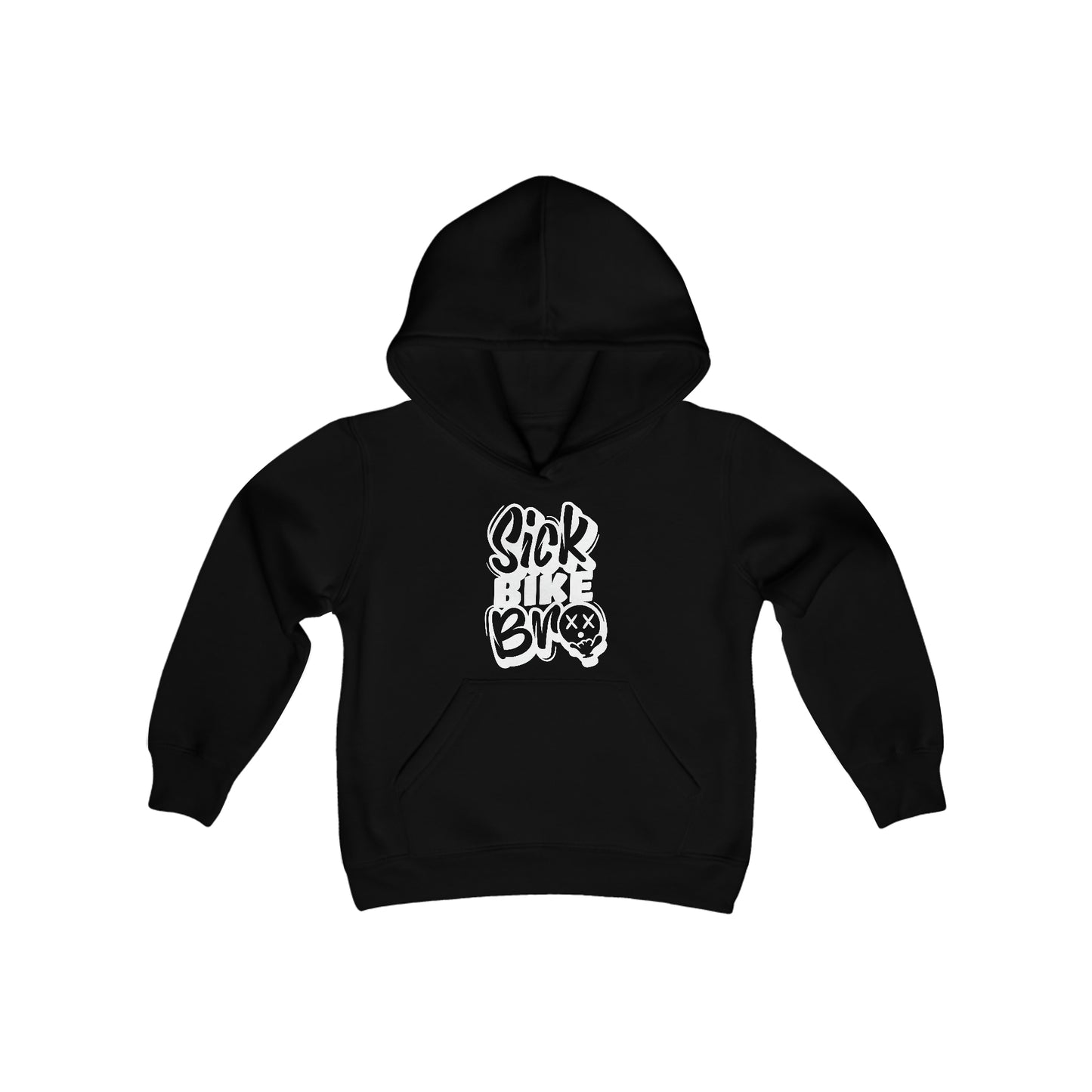 Sick Bike Bro-Youth Hooded Sweatshirt