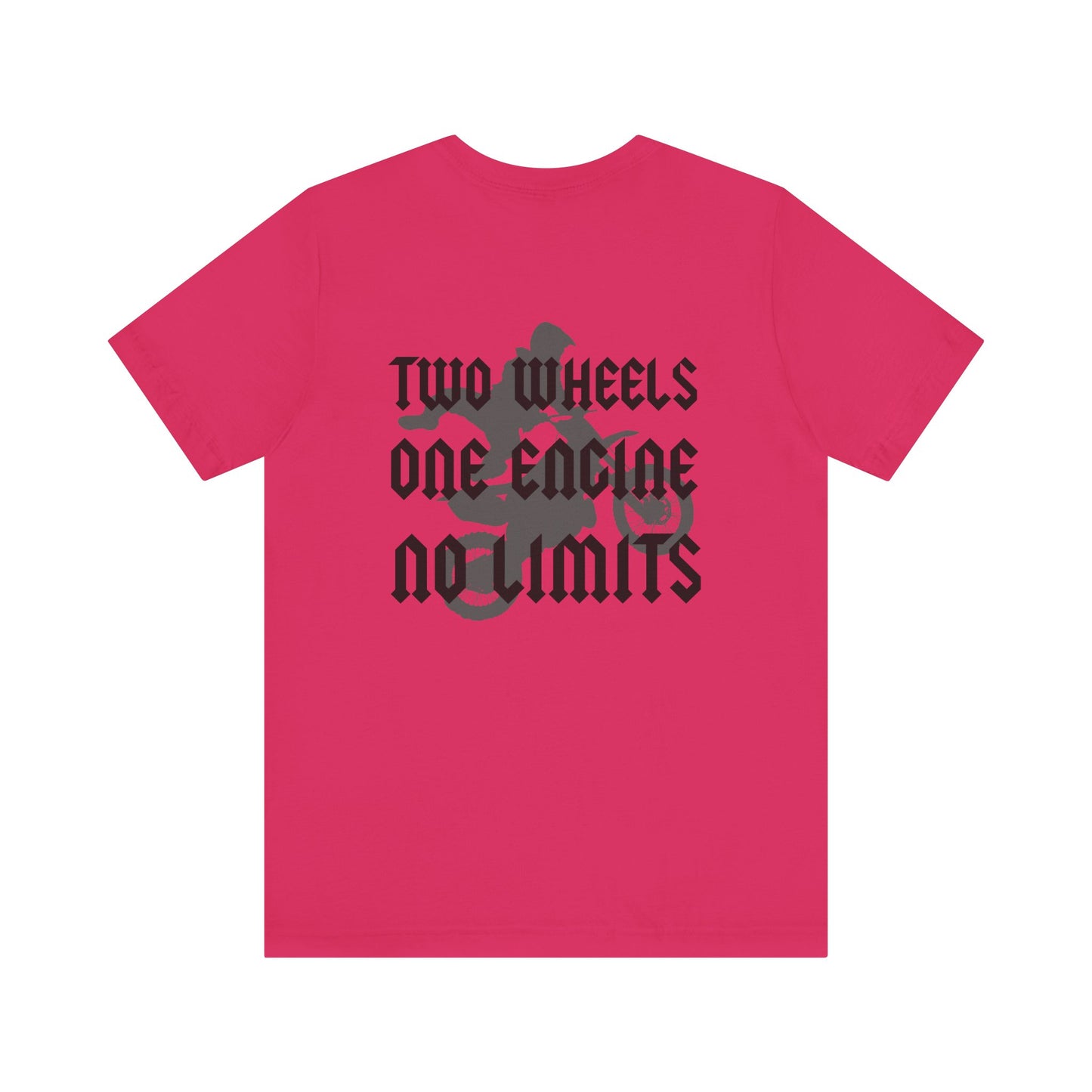Two Wheels No Limits- Adult T-Shirt