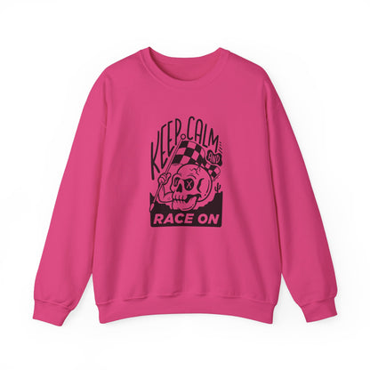 Keep Calm and Ride On- Adult Crewneck Sweatshirt