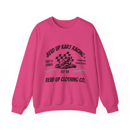Revd Up Kart Racer- Adult Crewneck Sweatshirt