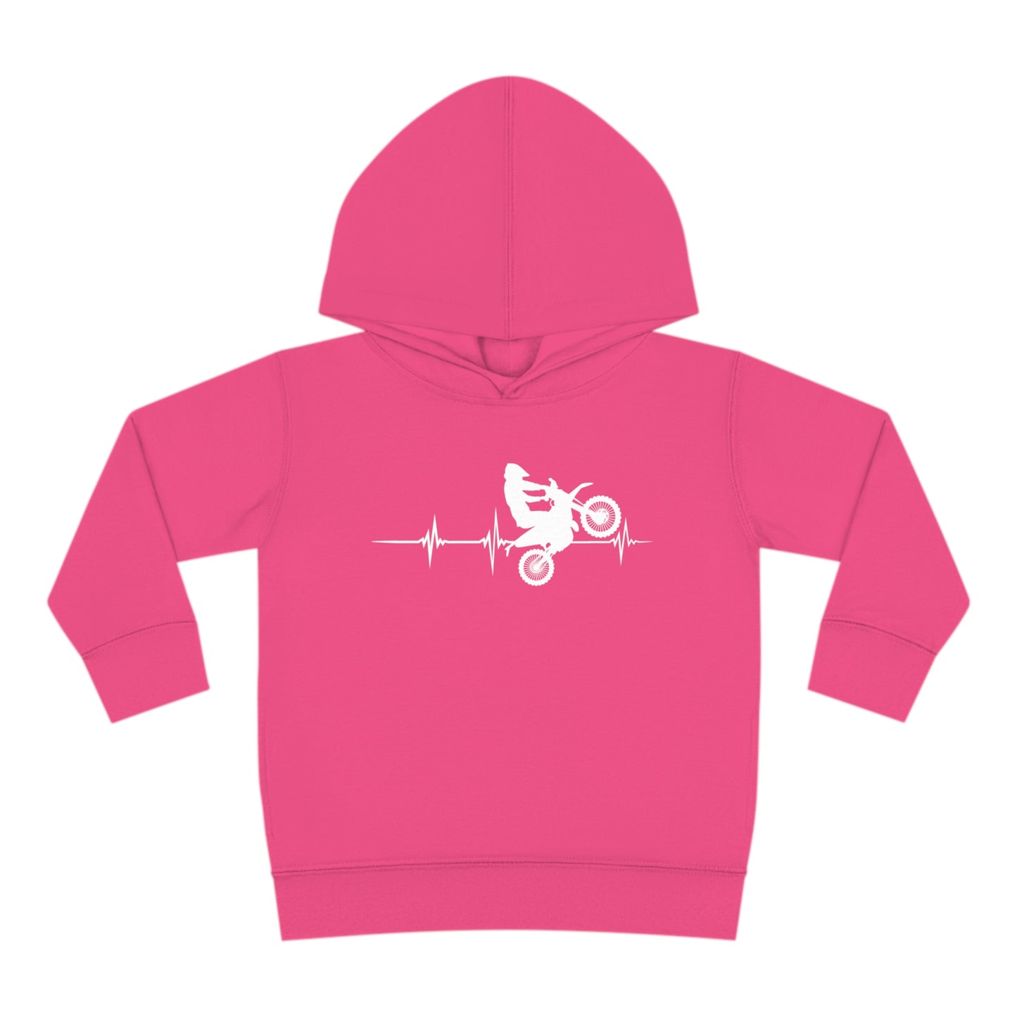 Heart Rate Moto- Toddler Hooded Sweatshirt