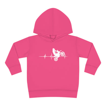 Heart Rate Moto- Toddler Hooded Sweatshirt