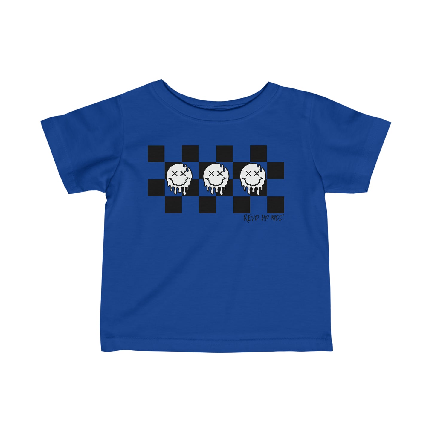 Checkered Smiley's- Infant T-Shirt