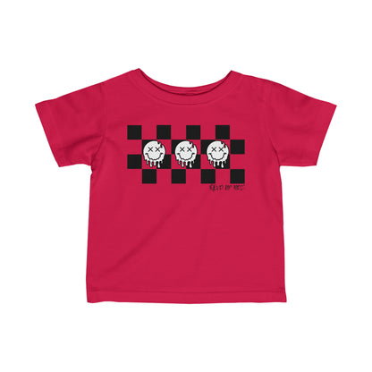 Checkered Smiley's- Infant T-Shirt