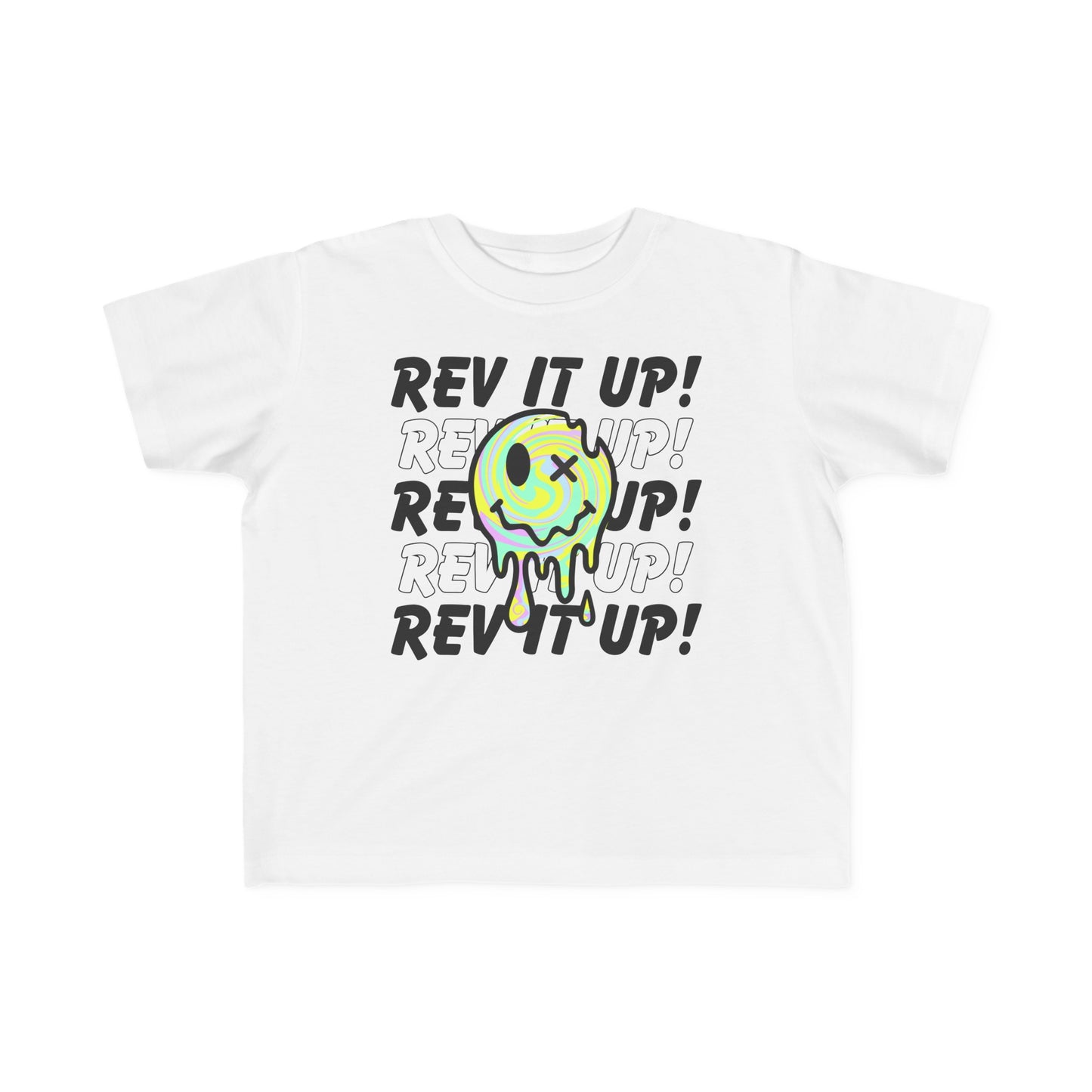 Rev It Up Retro Smiley -Toddler's T-Shirt