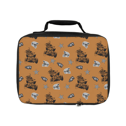 Quad Racing - Lunch Bag Light Brown