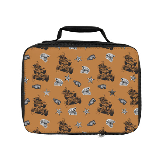 Quad Racing - Lunch Bag Light Brown