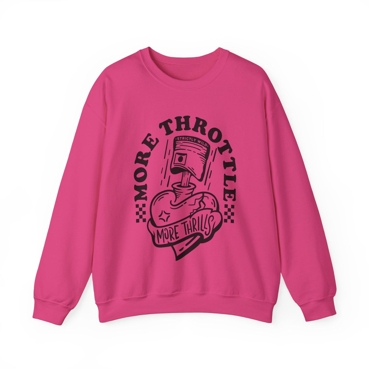 More Throttle More Thrills- Adult Crewneck Sweatshirt