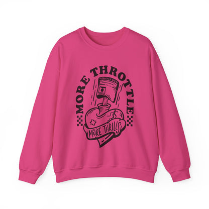 More Throttle More Thrills- Adult Crewneck Sweatshirt
