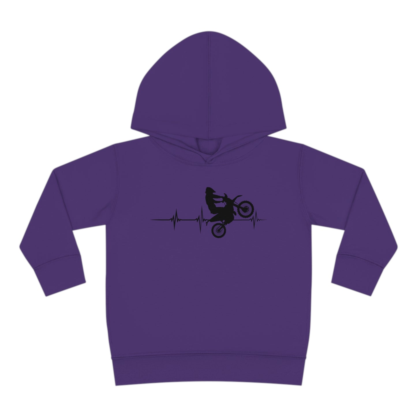 Heart Rate Moto- Toddler Hooded Sweatshirt