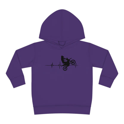 Heart Rate Moto- Toddler Hooded Sweatshirt