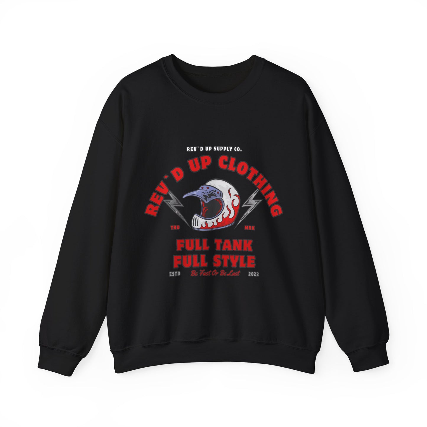 Vintage Helmet- Adult Crewneck Sweatshirt