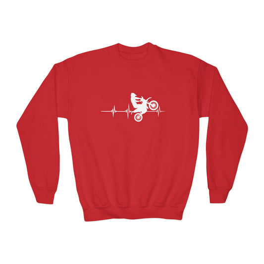 Heart Rate Moto - Youth Sweatshirt