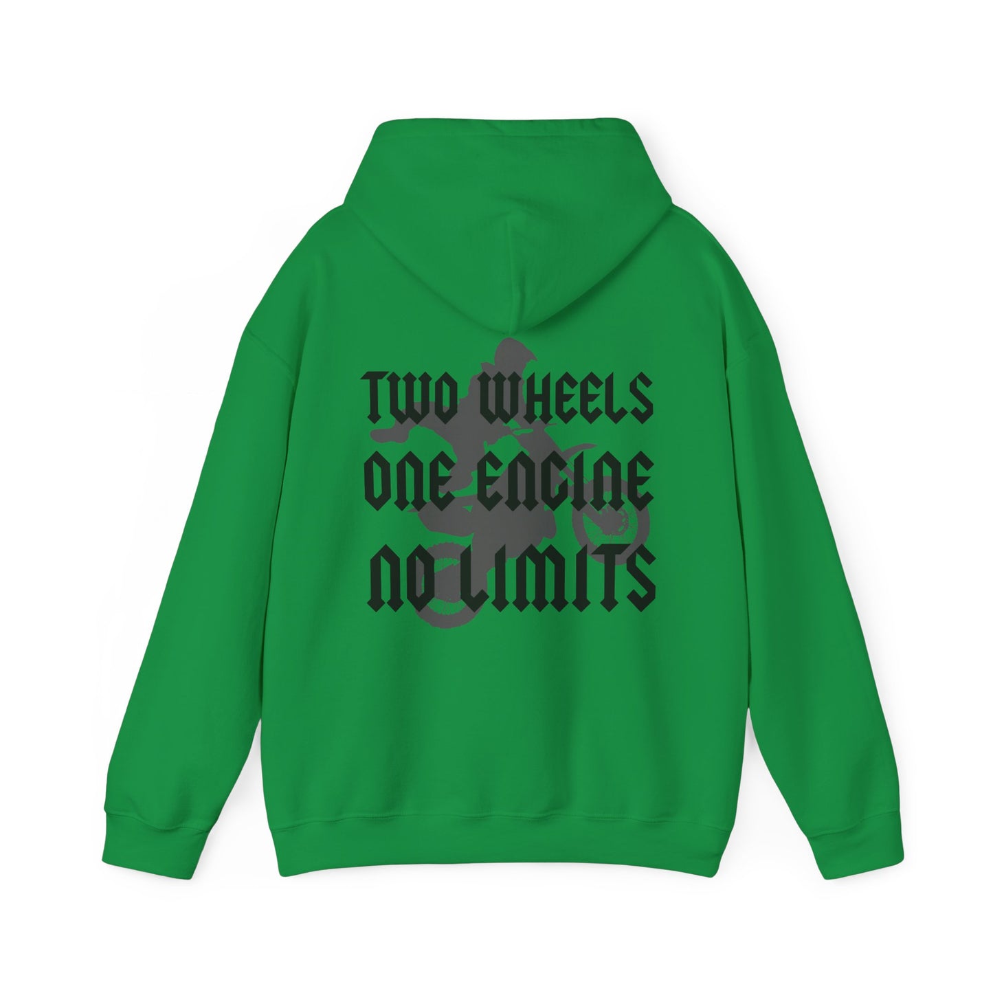 Two Wheels No Limits- Adult Hooded Sweatshirt
