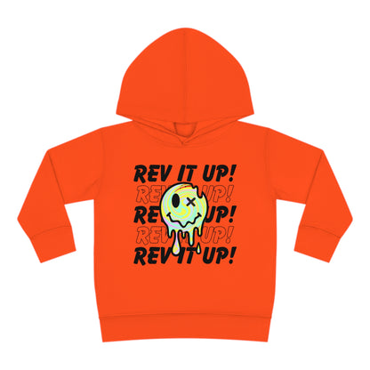 Rev It Up Retro Smiley -Toddler Hooded Sweatshirt