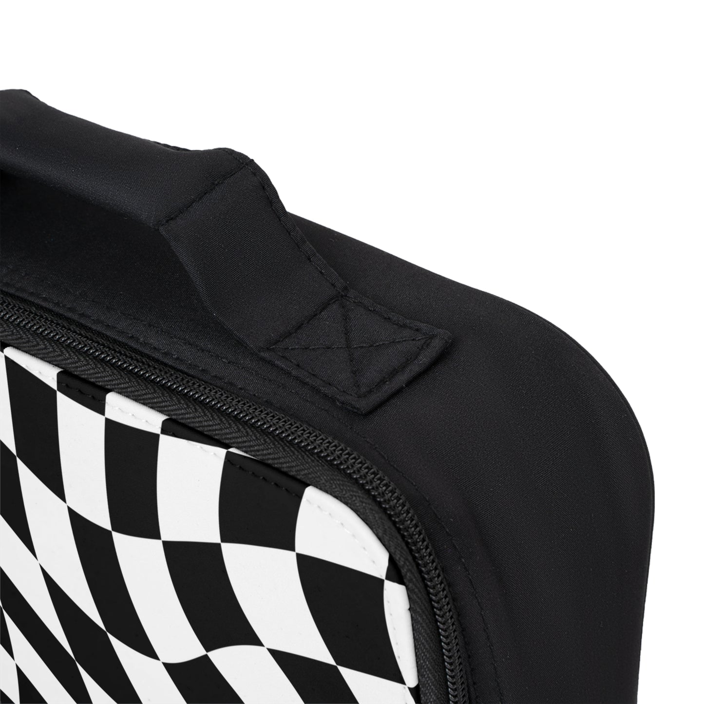 Black and White Checkered - Lunch Bag