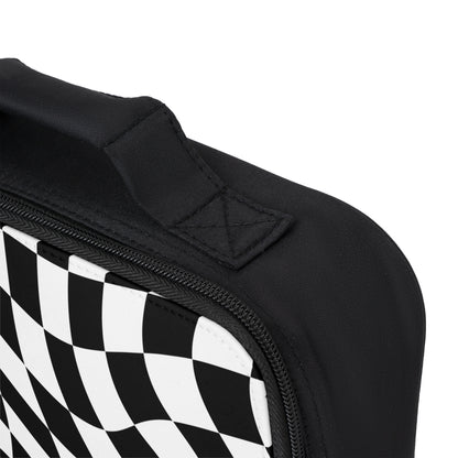Black and White Checkered - Lunch Bag