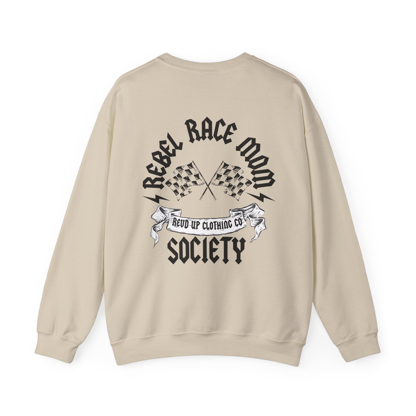 Rebel Race Mom- Adult Crewneck Sweatshirt