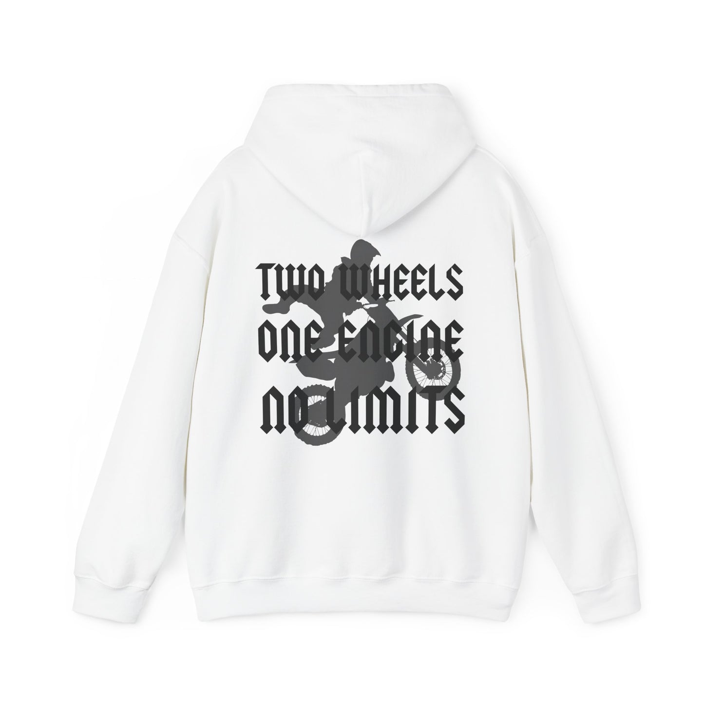 Two Wheels No Limits- Adult Hooded Sweatshirt