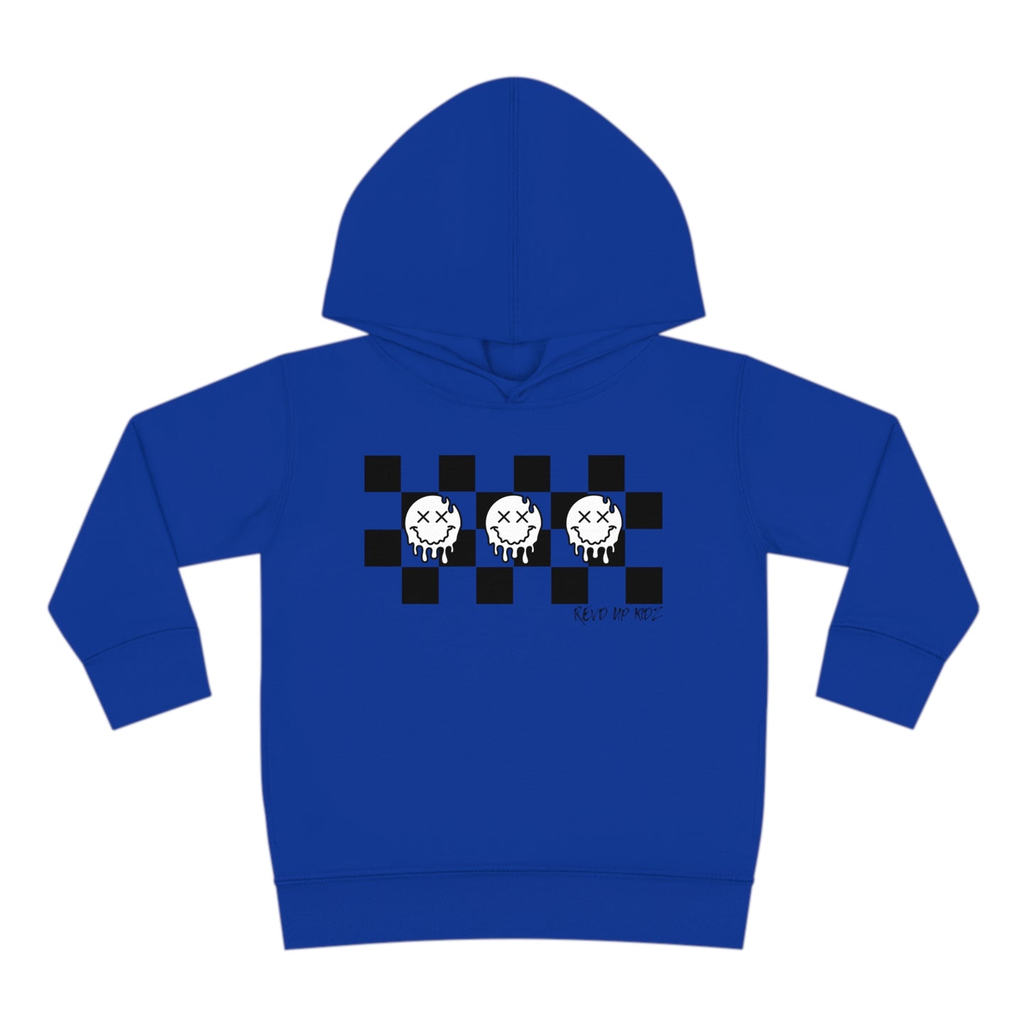 Checkered Smiley's- Toddler Hooded Sweatshirt