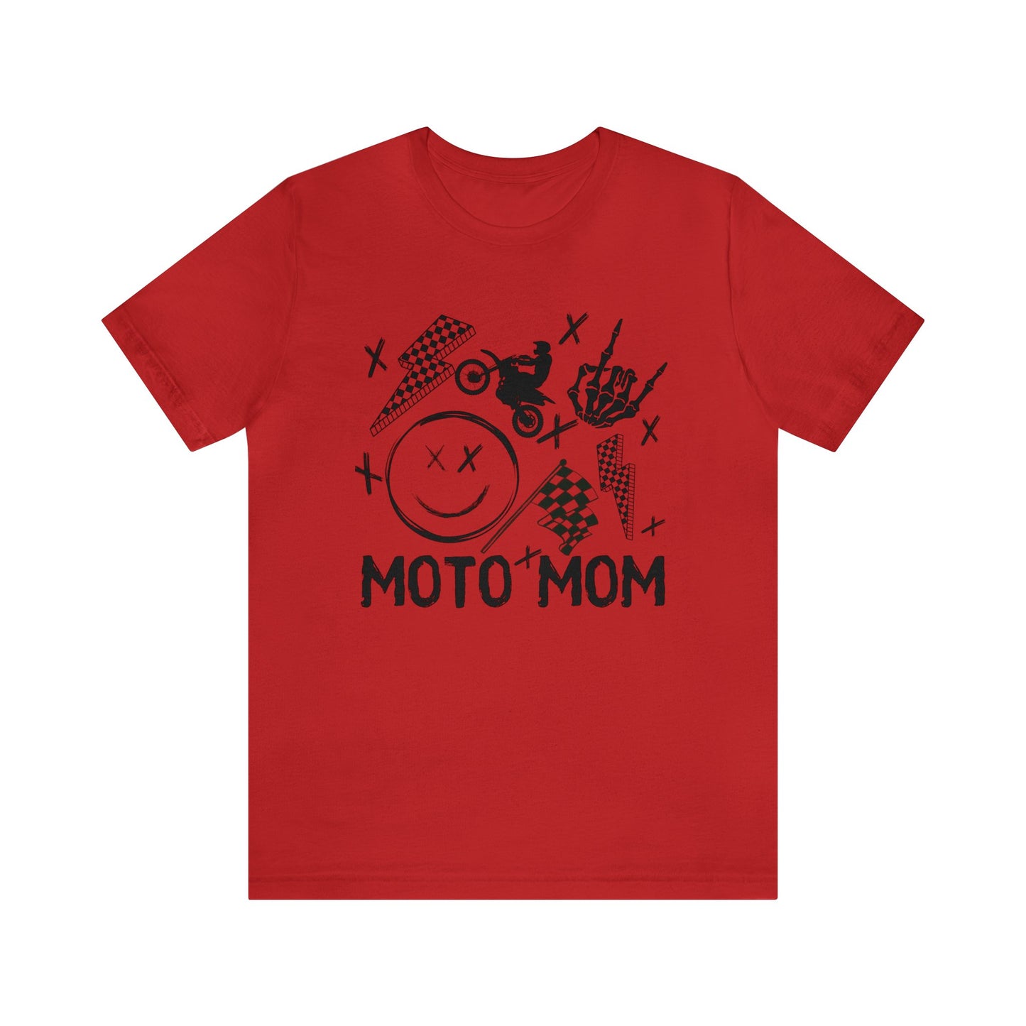 Moto Mom Collage- Adult T-Shirt