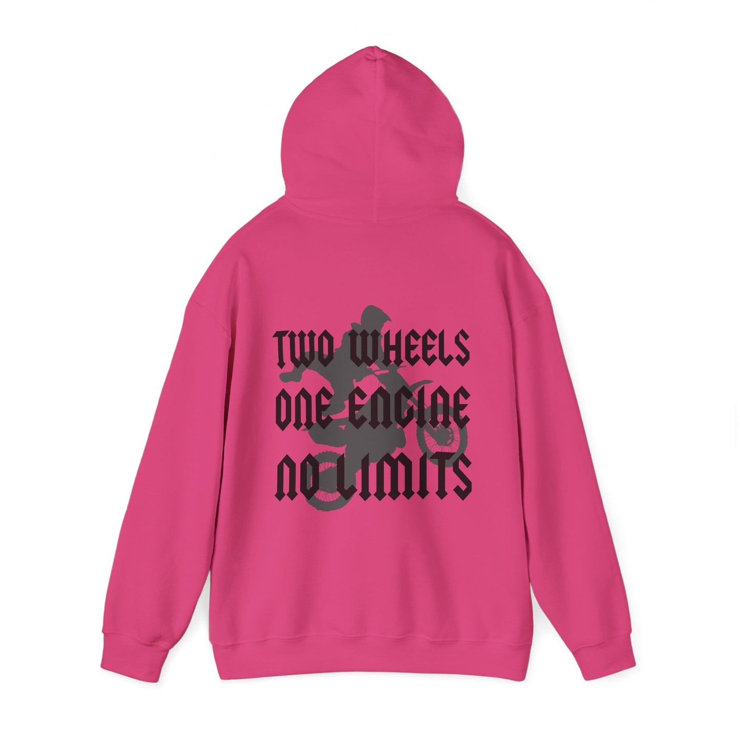 Two Wheels No Limits- Adult Hooded Sweatshirt