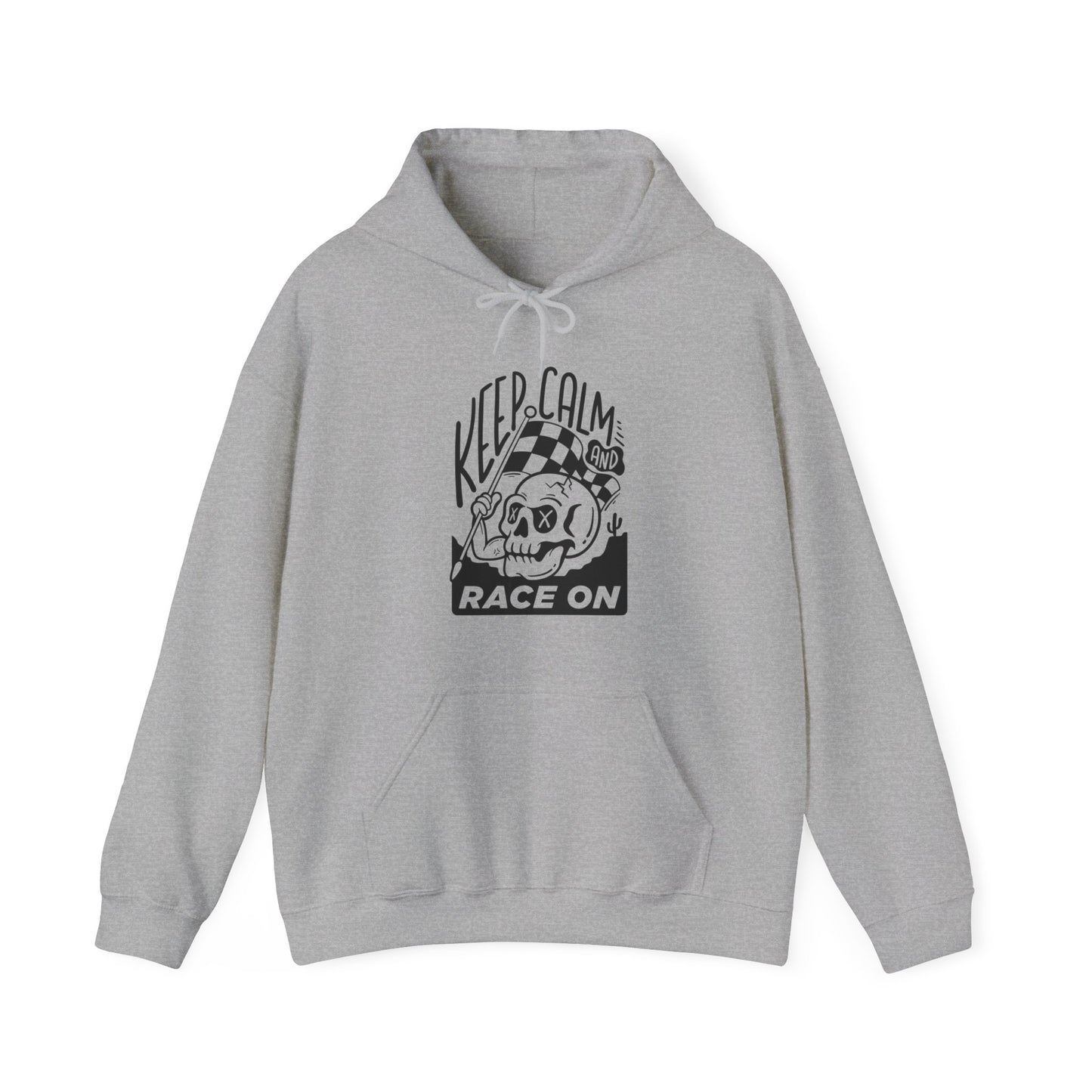 Keep Calm and Ride On- Adult Hooded Sweatshirt
