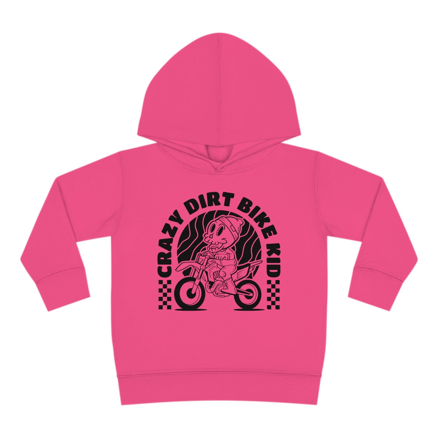 Crazy Dirt Bike Kid- Toddler Hooded Sweatshirt