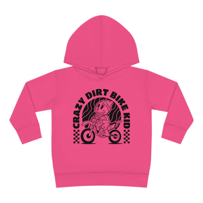 Crazy Dirt Bike Kid- Toddler Hooded Sweatshirt