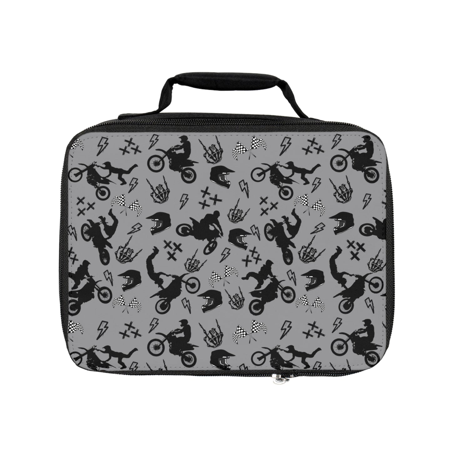 Moto Cross - Lunch Bag - Gray