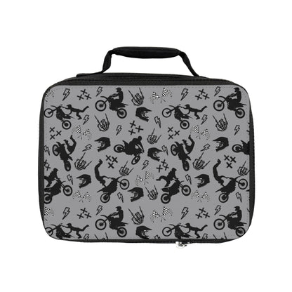 Moto Cross - Lunch Bag - Gray