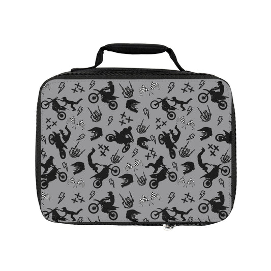 Moto Cross - Lunch Bag - Gray