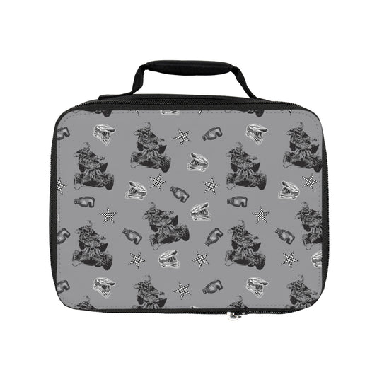 Quad Racing - Lunch Bag Gray