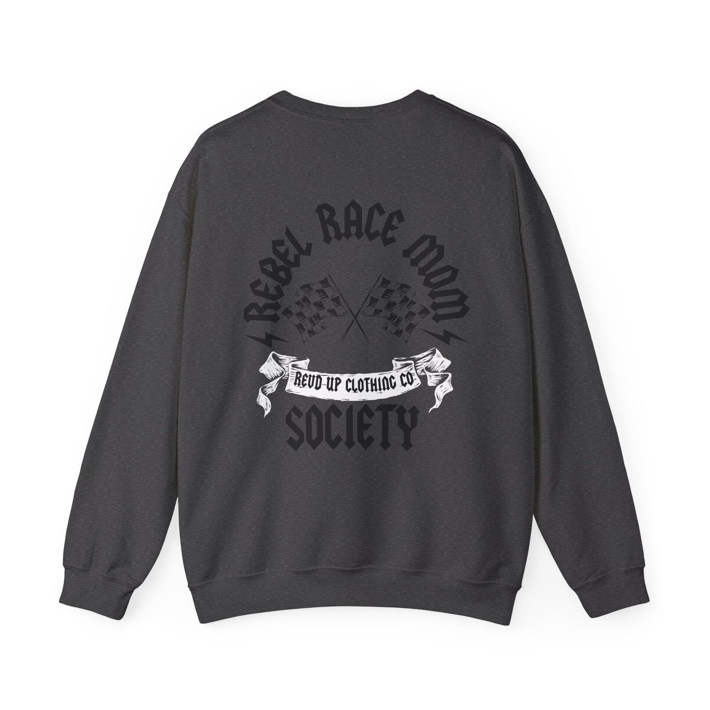Rebel Race Mom- Adult Crewneck Sweatshirt