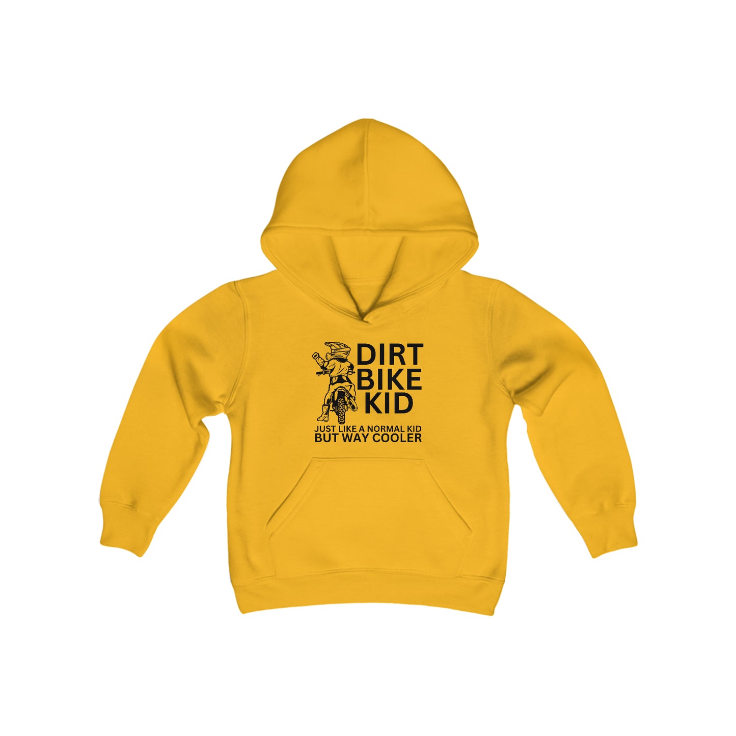 Dirt Bike Kid -Youth Hooded Sweatshirt