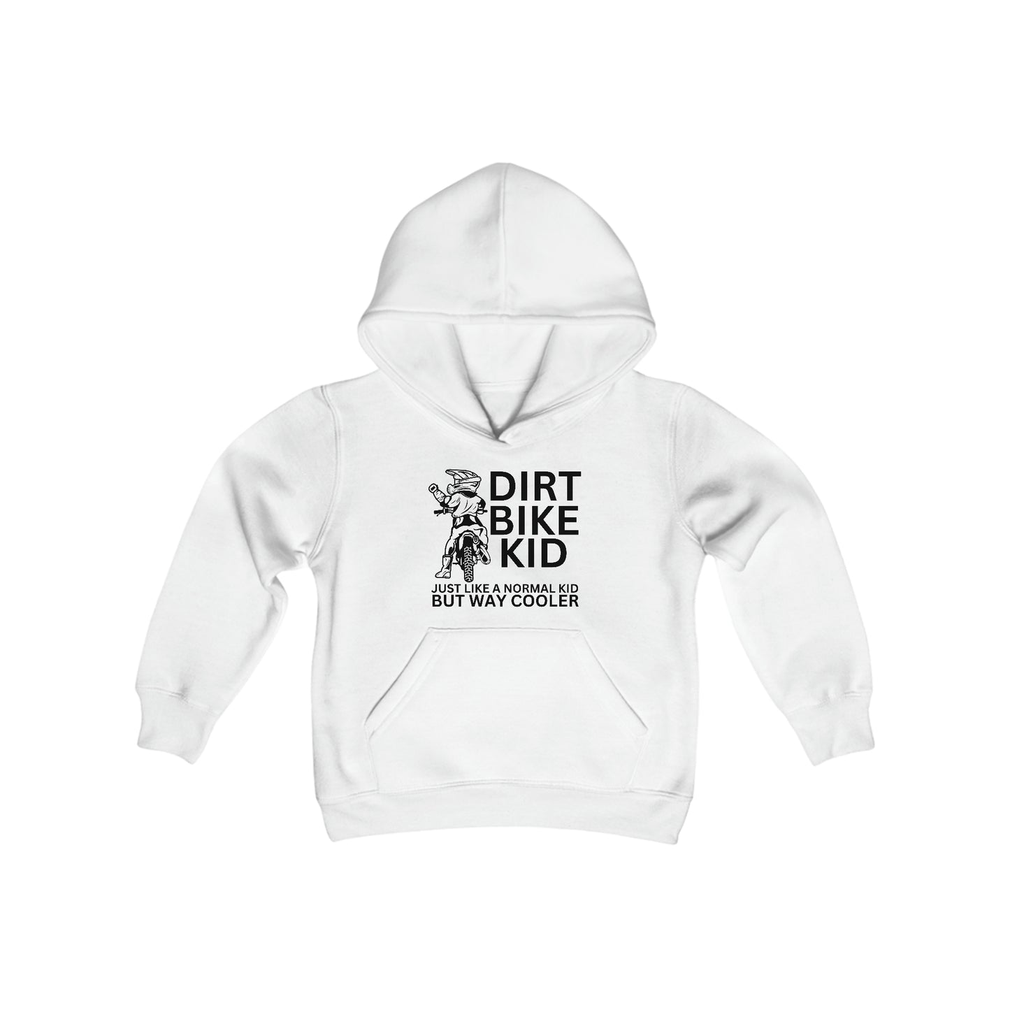 Dirt Bike Kid -Youth Hooded Sweatshirt
