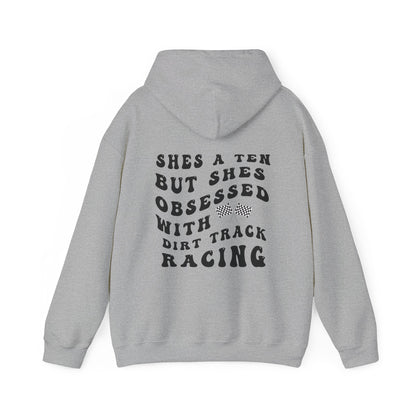 Shes A Ten- Adult Hooded Sweatshirt