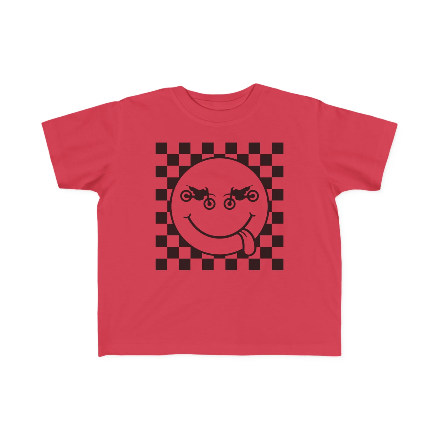 Race Flag Smile Face Toddler T-Shirt